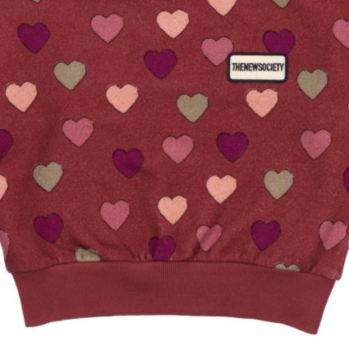 The New Society Christy Sweater Hearts | trui-7