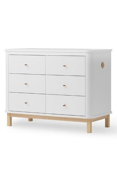 Oliver Furniture Dresser 6 drawers white-oak | dressoir