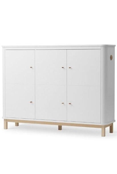 Oliver Furniture Multi cupboard 3 doors white-oak | dressoir