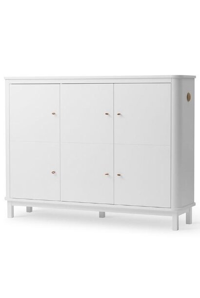 Oliver Furniture Multi cupboard 3 doors white | dressoir