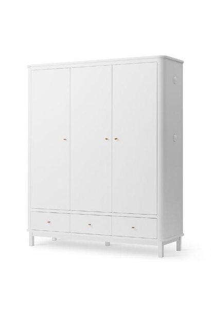 Oliver Furniture Wardrobe 3 doors white | kledingkast