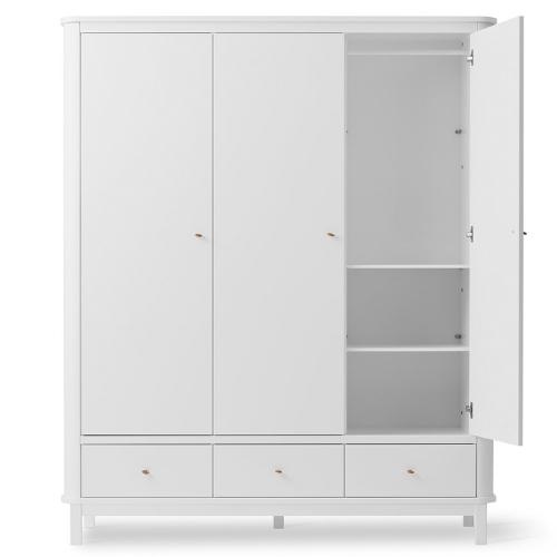 Oliver Furniture Wardrobe 3 doors white | kledingkast-4