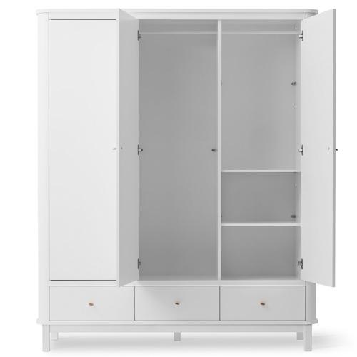 Oliver Furniture Wardrobe 3 doors white | kledingkast-5