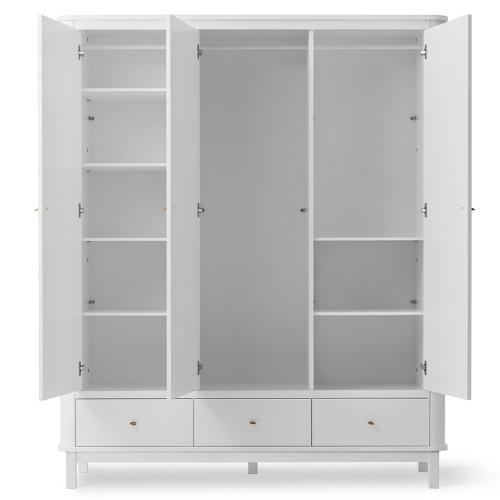 Oliver Furniture Wardrobe 3 doors white | kledingkast-6