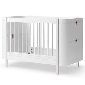 Oliver Furniture Mini+ cot bed excl. junior kit 68x122 cm white | ledikant