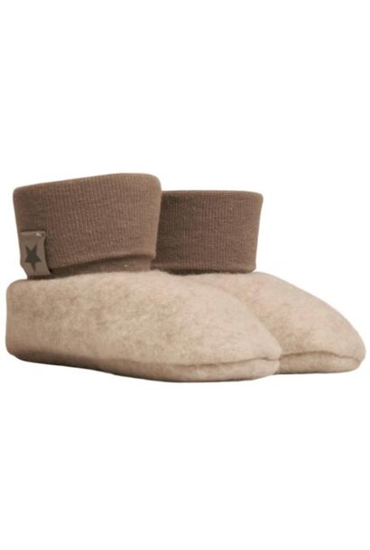 Huttelihut Footies Wool Sand | slofjes