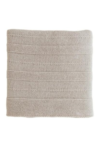 Hvid blanket Holly pebble | dekentje