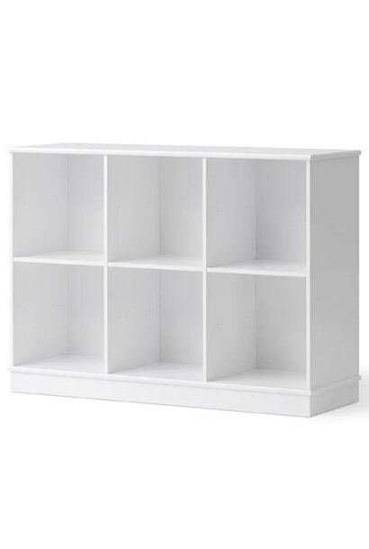 Oliver Furniture Shelving unit 3x2 horizontal w. base | vakkenkast