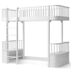 Oliver Furniture Wood Original loft bed 90x200 cm white  | hoogslaper