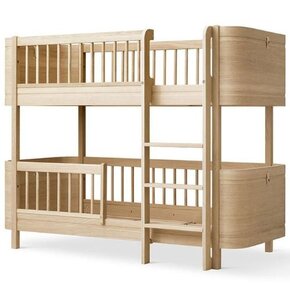Oliver Furniture Mini+ low bunk bed 68x162cm oak | stapelbed