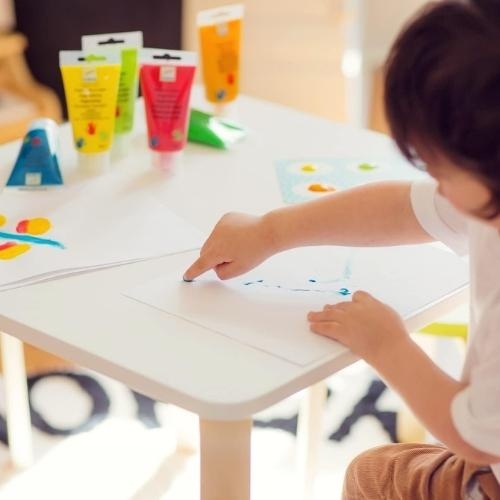 Djeco vingerverfset ''glitter'' 6 tubes | kinderverf-2