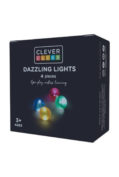 Cleverclixx Balls Pack Dazzling Lights 4 piece | knikkerballen