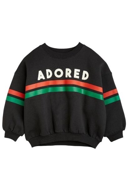 Mini Rodini Adored sp sweatshirt Black | trui