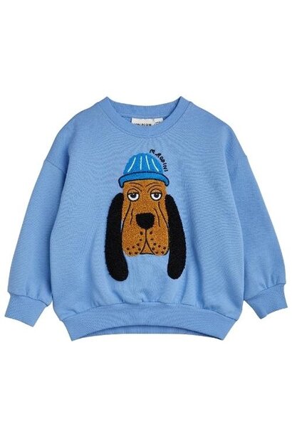 Mini Rodini Bloodhound chenille sweatshirt Blue | trui
