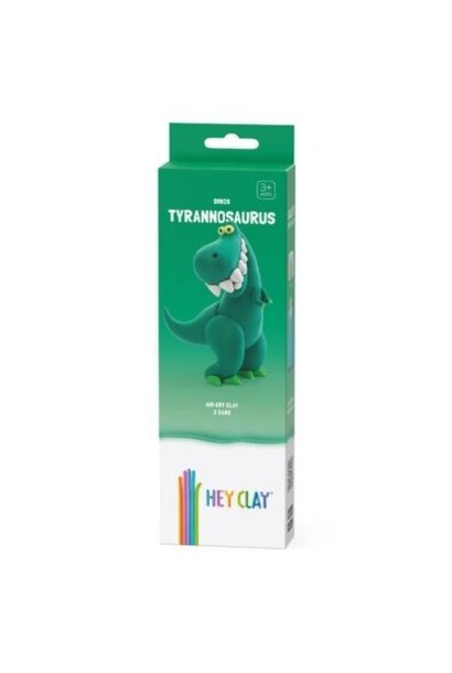 Hey Clay dino tyrannosaurus - 3 cans | boetseerklei