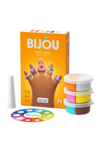 Hey Clay bijoux rings sweets - 3 cans | boetseerklei