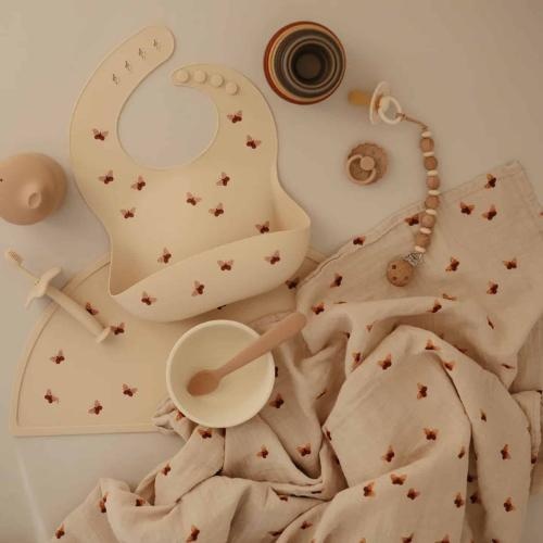 Mushie Swaddle Butterflies | hydrofiele doek-3