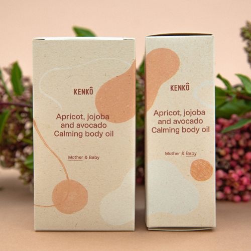  Kenko skincare body oil mother and baby | Labels for little ones
