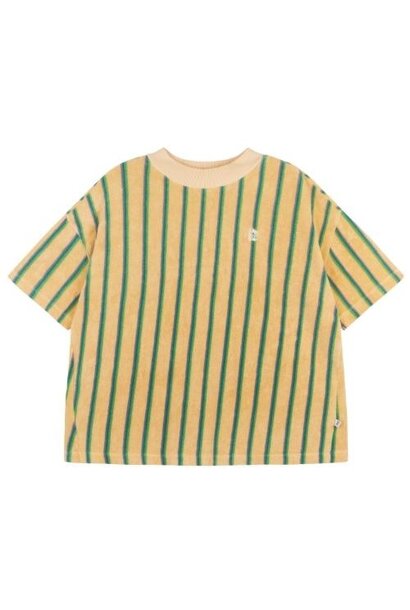Repose ams oversized boxy tee - multi pop stripe | t-shirt