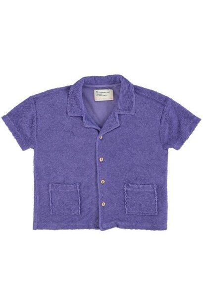 Piupiuchick hawaiian shirt purple | blouse