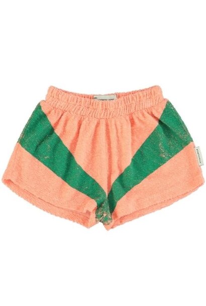 Piupiuchick shorts coral & green print | korte broek