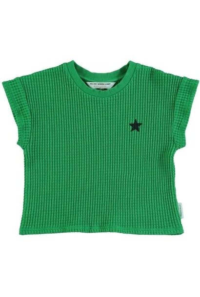 Piupiuchick t'shirt green w/ black logo print | tee