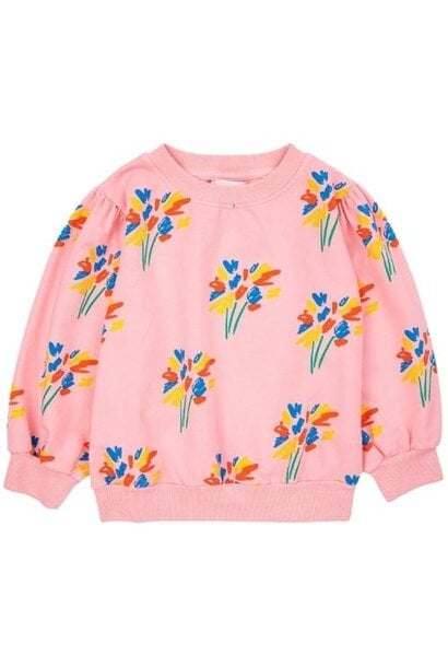 Bobo Choses fireworks all over sweatshirt pink | trui