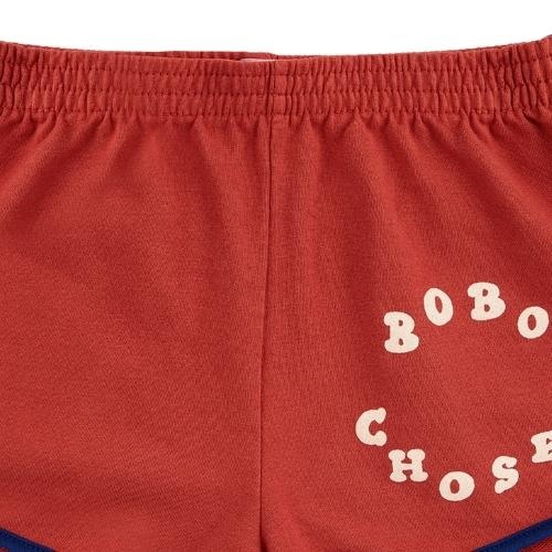Bobo Choses circle shorts burgundy red | korte broek-4