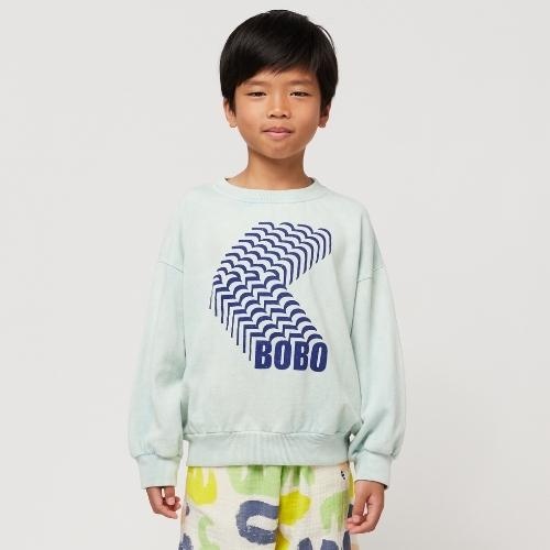 Bobo Choses bobo shadow sweatshirt navy blue | trui-2