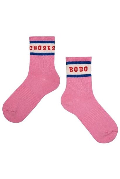 Bobo Choses short socks fuchsia | sokken