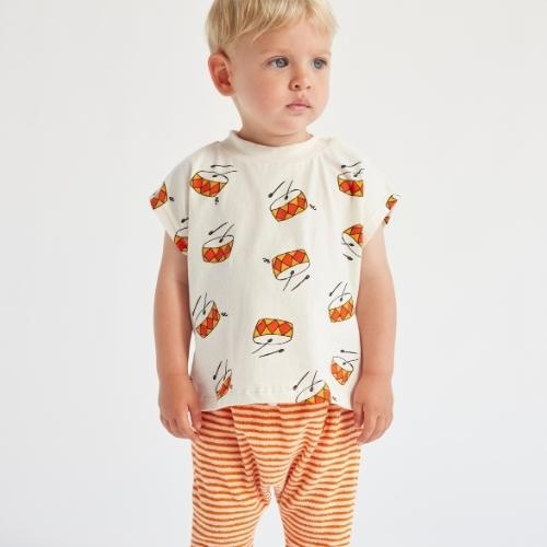 Bobo Choses baby play the drum all over t-shirt offwhite | tee-3