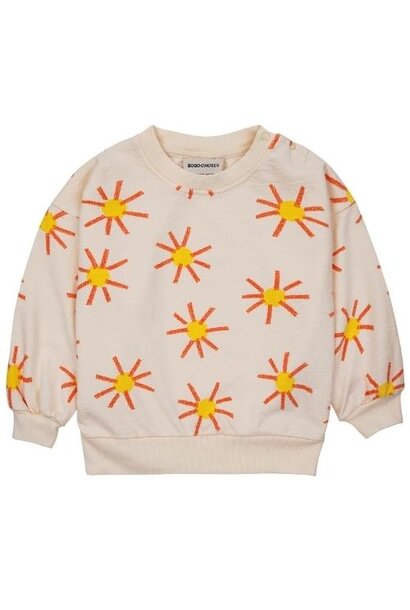 Bobo Choses baby sun all over sweatshirt offwhite | trui