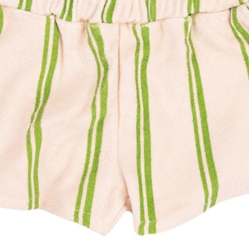 CarlijnQ Stripes green - sporty shorts | korte broek-3