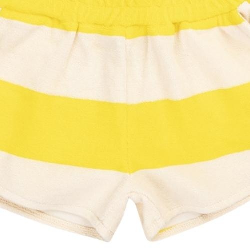 CarlijnQ Stripes yellow - sporty shorts | korte broek-5