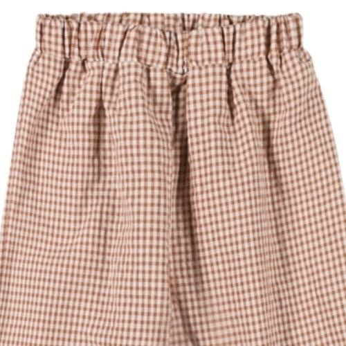 Nixnut Stic pants caramel checkered | broek | Labels for Little