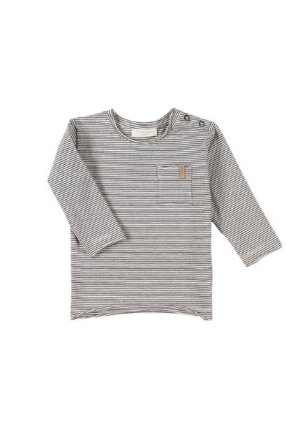 Nixnut Baby longsleeve night stripe | shirt