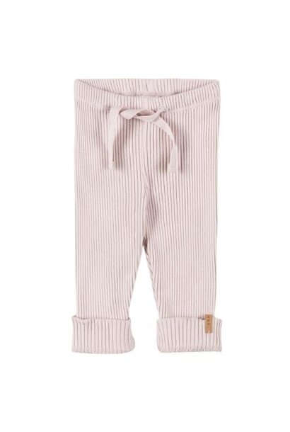 Nixnut Rib legging old pink | broek
