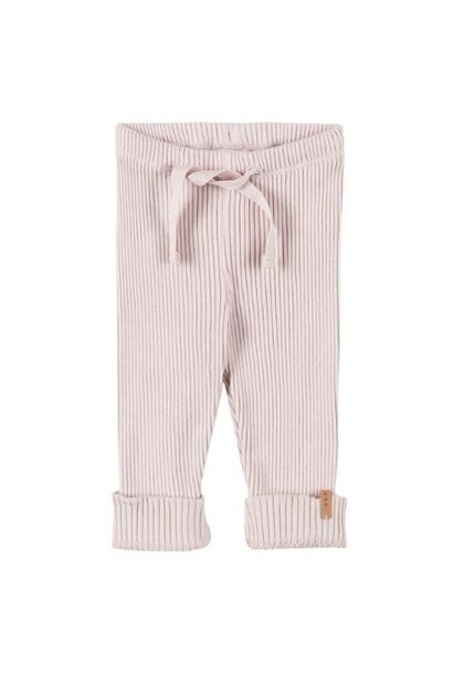 Nixnut Rib legging old pink | broek