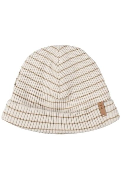 Nixnut Rib beanie biscuit stripe | muts