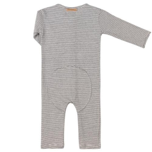 Nixnut Butt onesie night stripe | romper-5