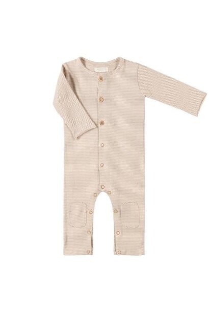 Nixnut Butt onesie caramel stripe | romper