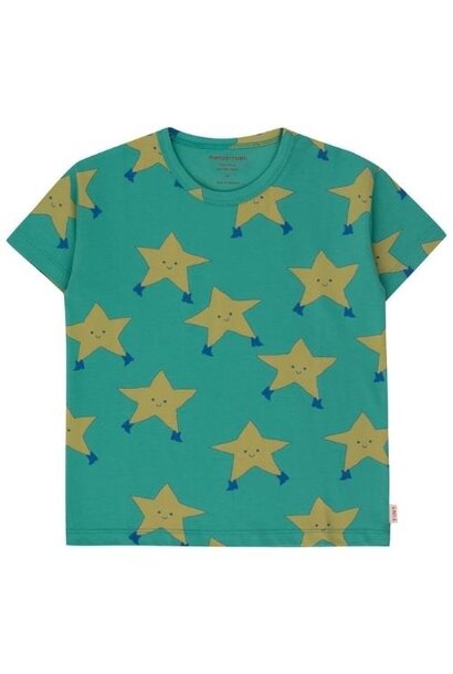 Tinycottons dancing stars tee emerald | t-shirt