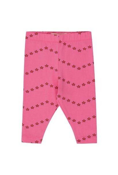 Tinycottons zigzag baby pant dark pink | broek