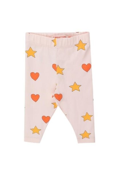 Tinycottons hearts stars baby pant pastel pink | broek