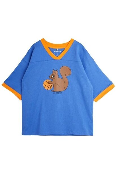 Mini Rodini Squirrel sp ss tee loose fit blue | t-shirt