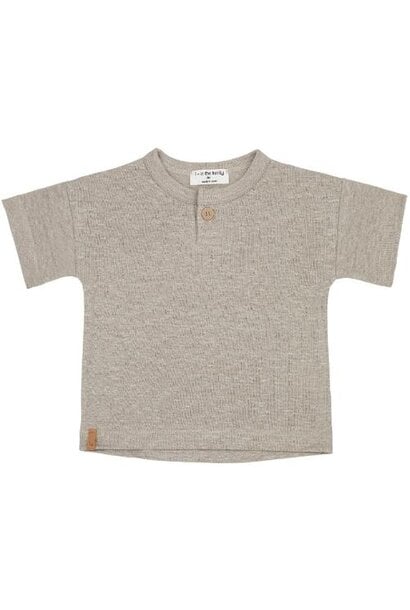 1+ in the family valdarno s.sleeve henley shirt beige | tee