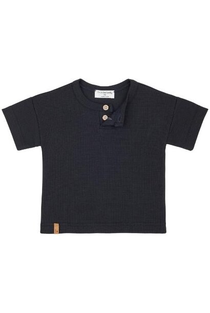 1+ in the family nestore s.sleeve henley t-shirt anthracite | tee
