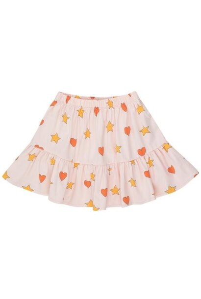 Tinycottons hearts stars skirt pastel pink | rok