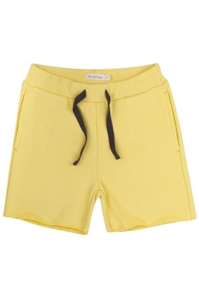 Phil&Phae Chunky sweat shorts soft lime | korte broek