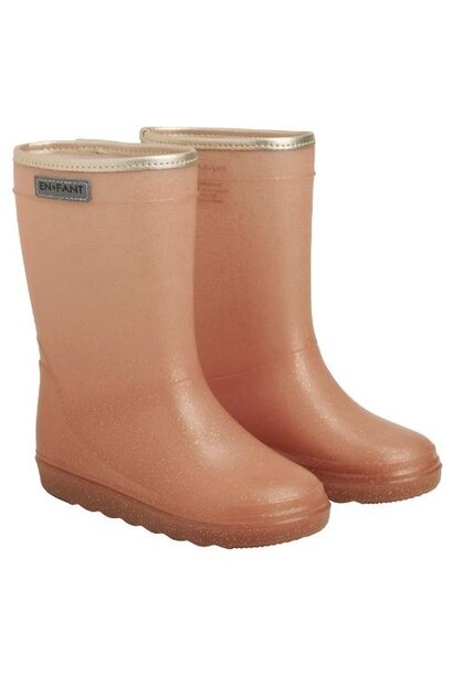 En Fant rain boots glitter old rose | regenlaarzen